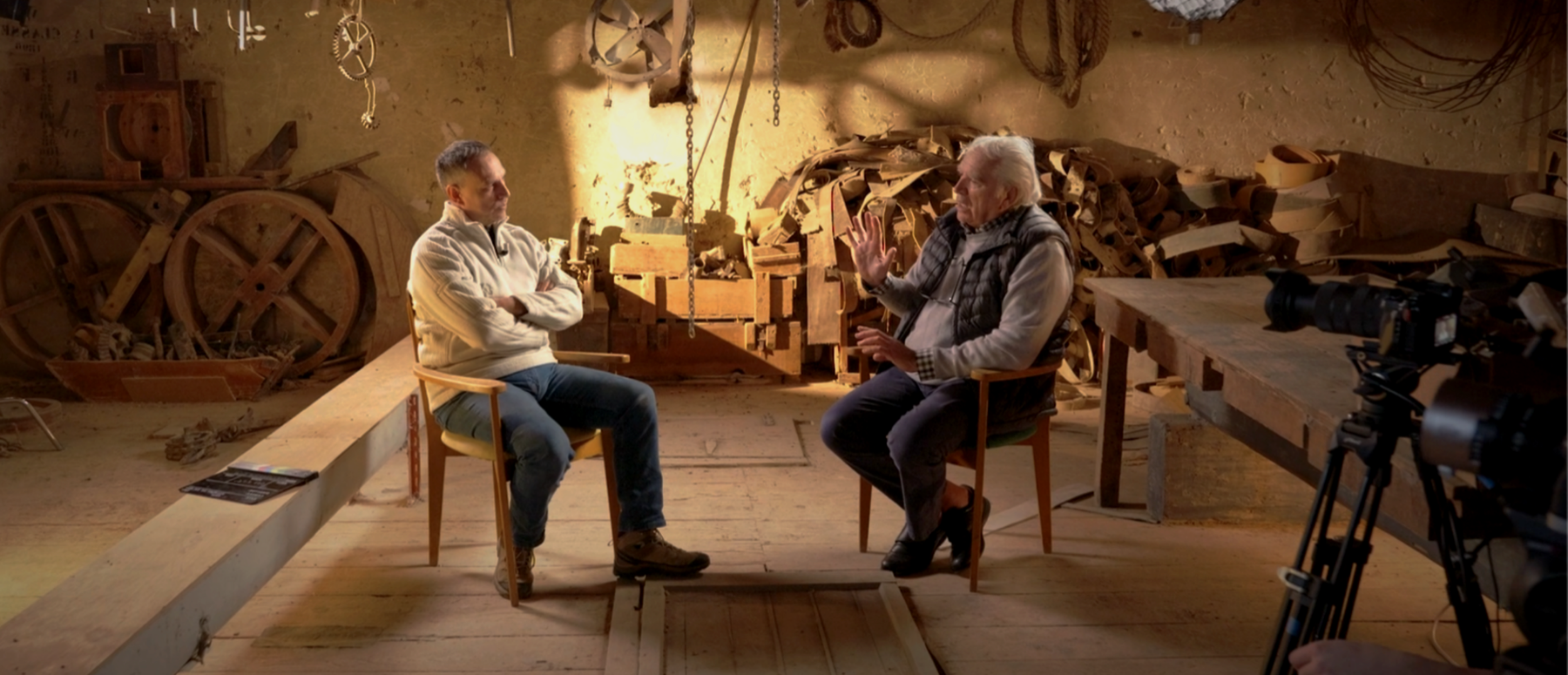 Une interview tournée en décor naturel