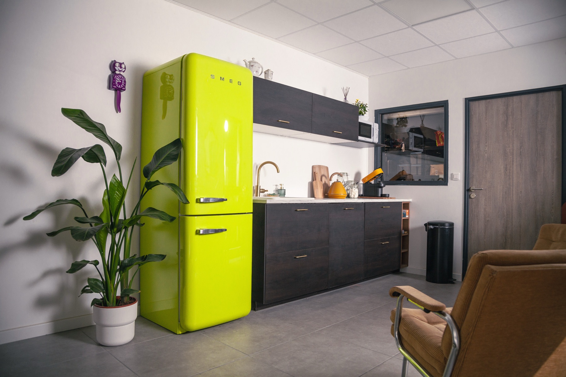 La cuisine équipée du studio Streamset